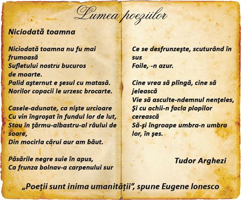 poezia toamna de tudor arghezi|cuvinte potrivite de tudor arghezi.